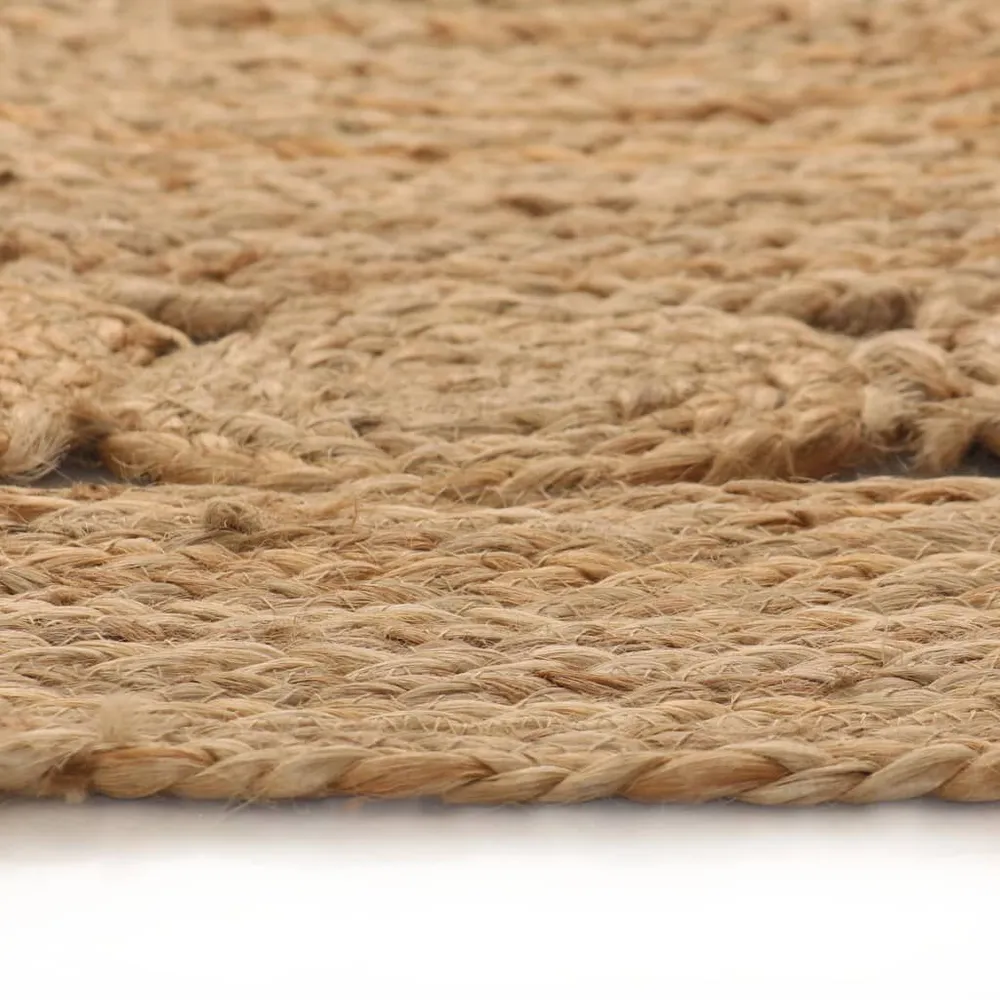 Tapijt met ontwerp rond 150 cm gevlochten jute