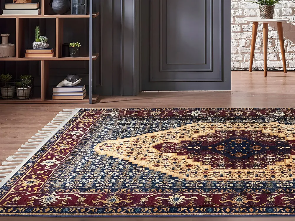 Tapijt met oosterse stijl ANKARA - 160 x 230 cm - Rood en blauw
