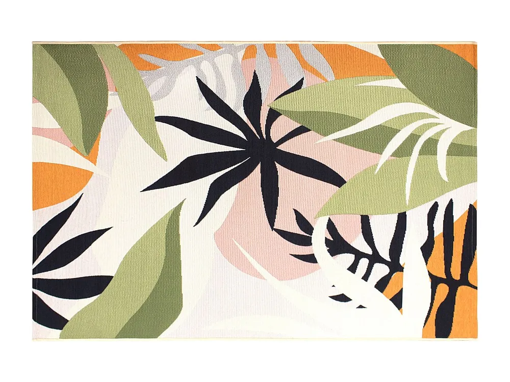 Tapijt met tropische motieven voor binnen buiten - 200 x 300 cm - Meerdere kleuren - FLAVIA