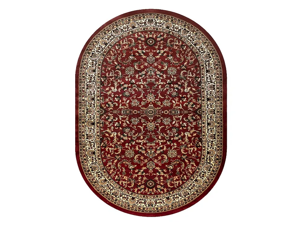 Tapijt ROYAL ADR Ovaal patroon 1745 kastanjebruin 100x180 cm
