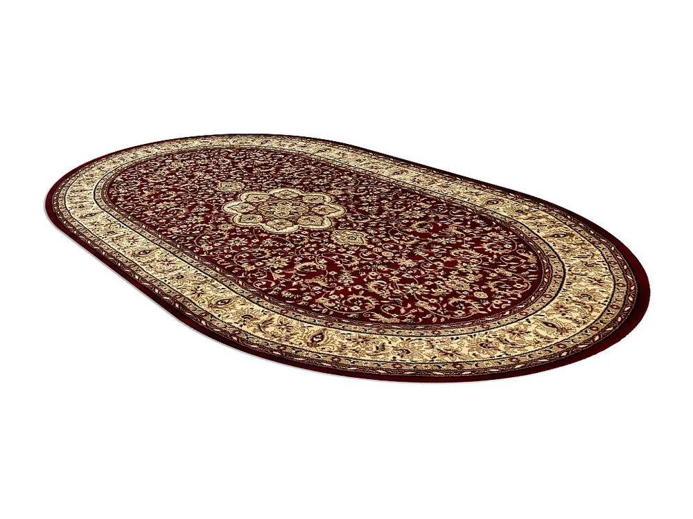 Tapijt ROYAL ADR Ovaal patroon 521 kastanjebruin 150x250 cm