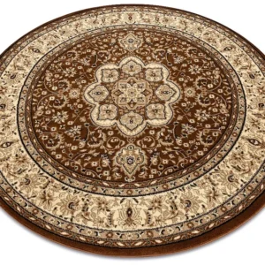 Tapijt ROYAL ADR ROND patroon 521 bruin cercle 200 cm