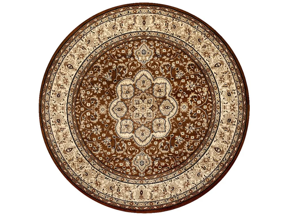 Tapijt ROYAL ADR ROND patroon 521 bruin cercle 200 cm