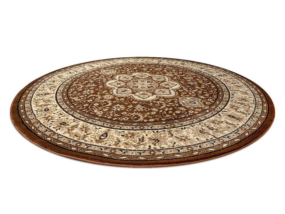 Tapijt ROYAL ADR ROND patroon 521 bruin cercle 200 cm