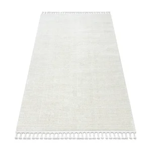 Tapijt SEVILLA PC00B strips , prążki wit Kwastjes berbery Marokkaans 200x290 cm