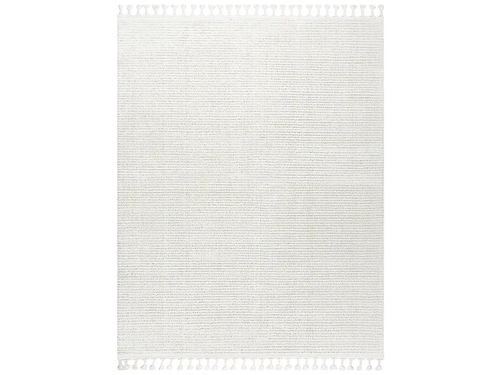 Tapijt SEVILLA PC00B strips , prążki wit Kwastjes berbery Marokkaans 200x290 cm