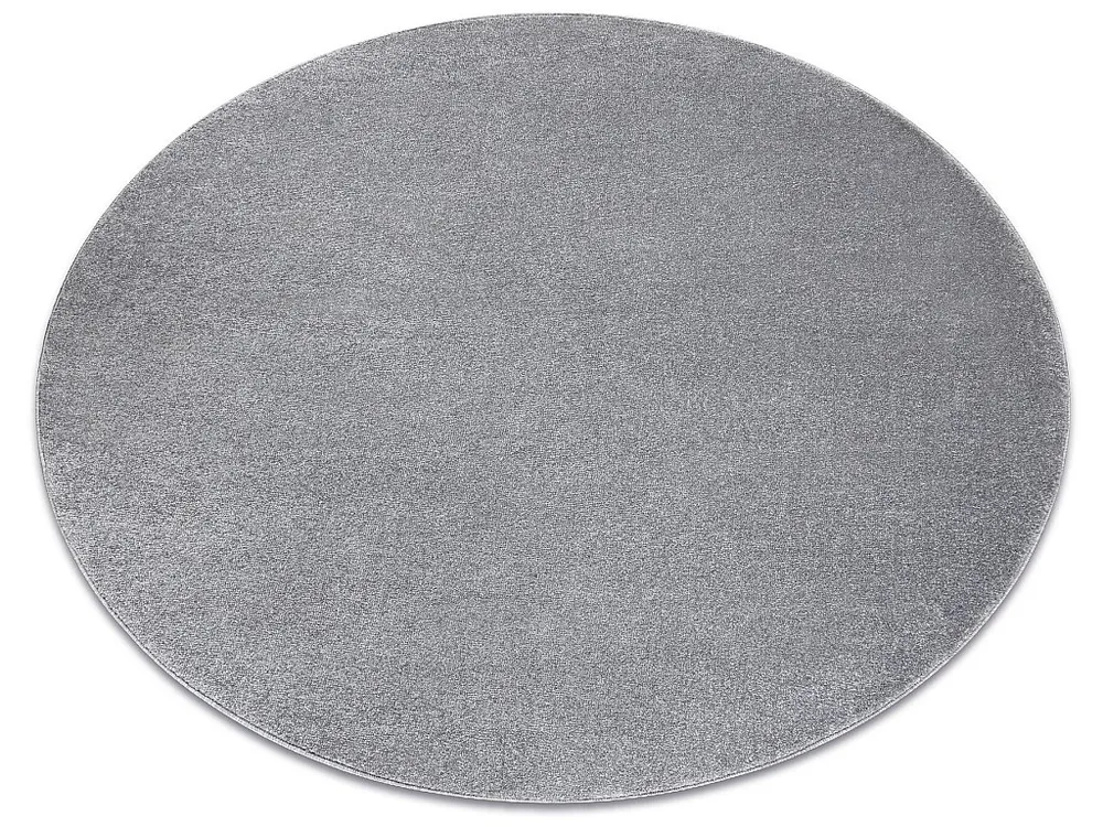 Tapijt SOFTY cirkel uniform, enkele kleur grijs cercle 150 cm