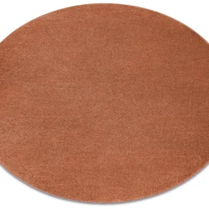 Tapijt SOFTY cirkel uniform, enkele kleur terracotta cercle 120 cm