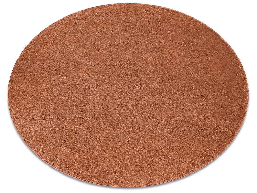 Tapijt SOFTY cirkel uniform, enkele kleur terracotta cercle 120 cm