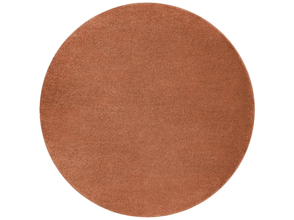 Tapijt SOFTY cirkel uniform, enkele kleur terracotta cercle 120 cm