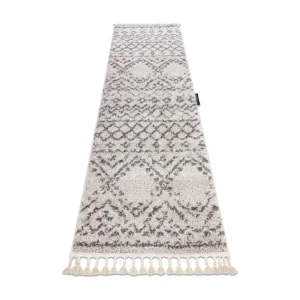 Tapijt, Vloerbekleding BERBER RABAT crème - voor keuken, naar de gang 80x250 cm