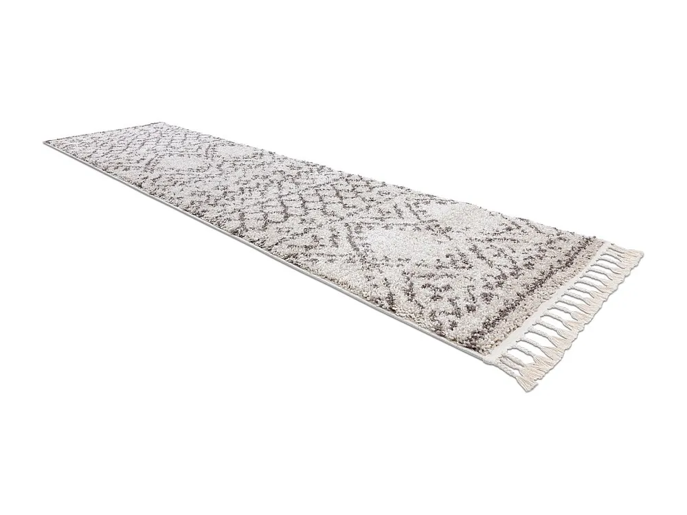 Tapijt, Vloerbekleding BERBER RABAT crème - voor keuken, naar de gang 80x250 cm