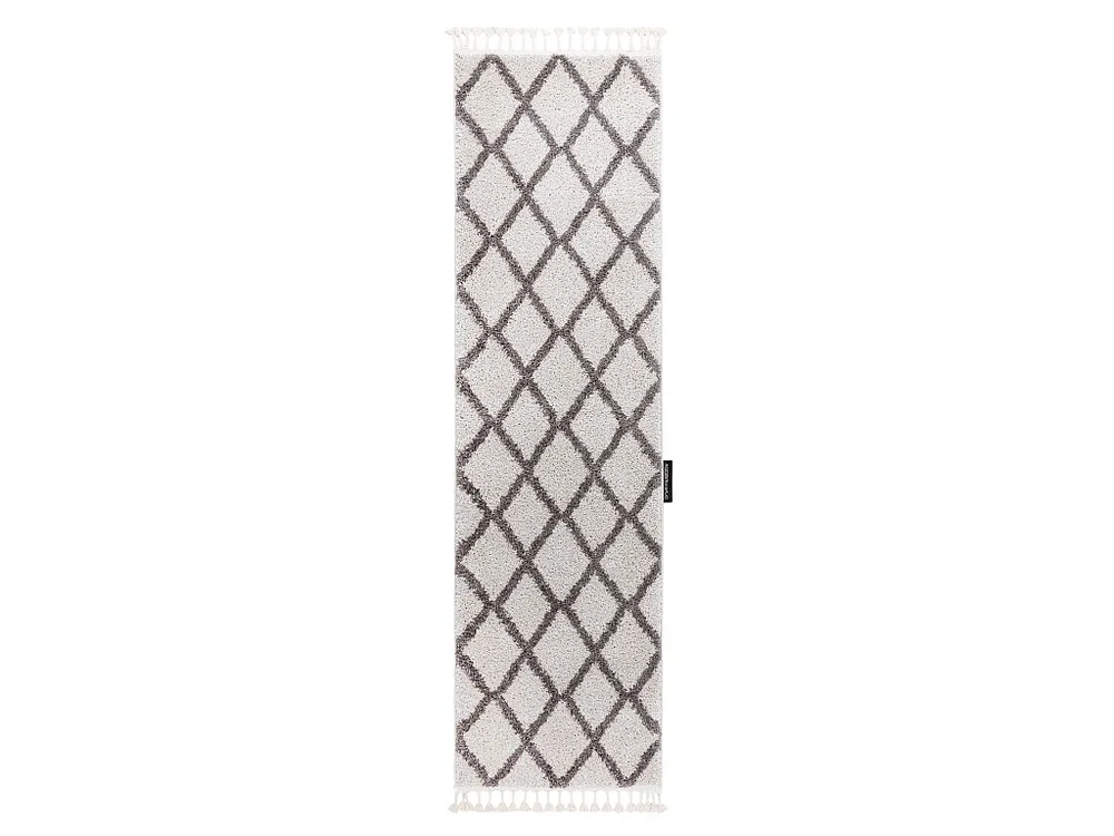Tapijt, Vloerbekleding BERBER TROIK crème - voor keuken, naar de gang 60x200 cm
