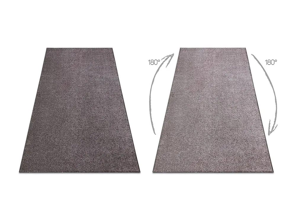 TAPIJT - Vloerbekleding SANTA FE bruin 42 , glad , uniform, enkele kle 150x300 cm