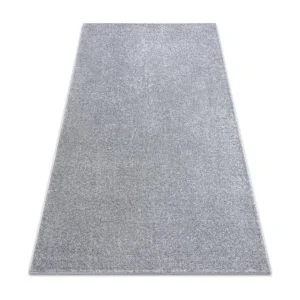 TAPIJT - Vloerbekleding SANTA FE zilver 92 , glad , uniform, enkele kl 300x350 cm