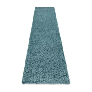Tapijt, Vloerbekleding SOFFI shaggy 5cm blauw - voor keuken, naar de g 60x300 cm