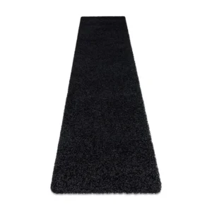 Tapijt, Vloerbekleding SOFFI shaggy 5cm zwart - voor keuken, naar de g 70x300 cm