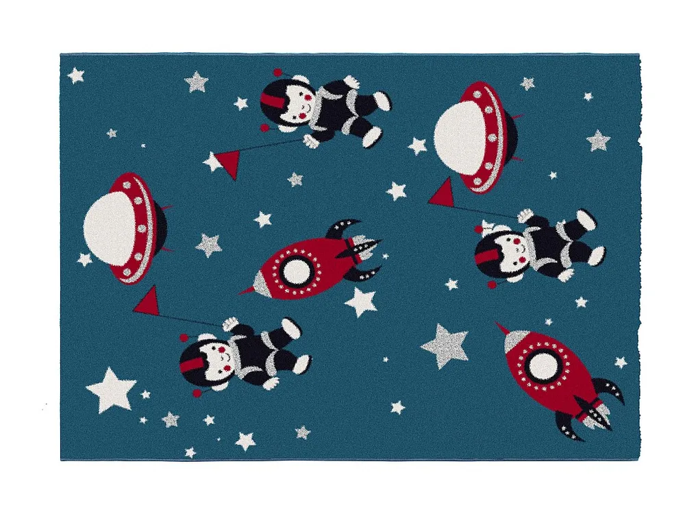 Tapijt voor kinderen astronaut - Glanzende lurex - 120 x 170 cm - Meerdere kleuren - ASTRONO