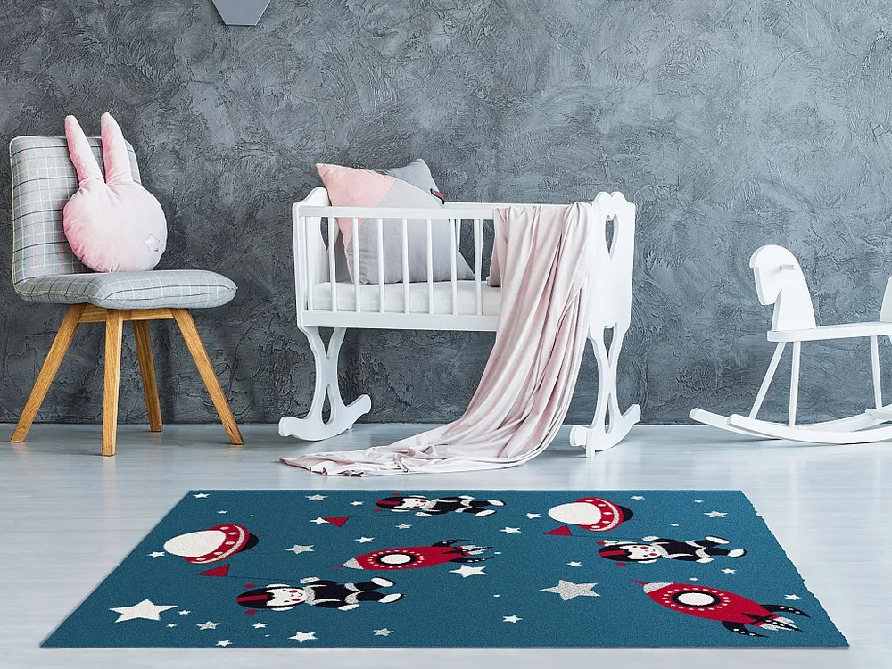 Tapijt voor kinderen astronaut - Glanzende lurex - 120 x 170 cm - Meerdere kleuren - ASTRONO