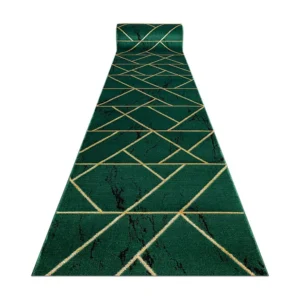 Tapijtloper EMERALD exclusief 1012 glamour, stijlvol marmer, geometris 100x800 cm