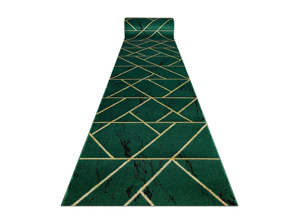 Tapijtloper EMERALD exclusief 1012 glamour, stijlvol marmer, geometris 100x800 cm
