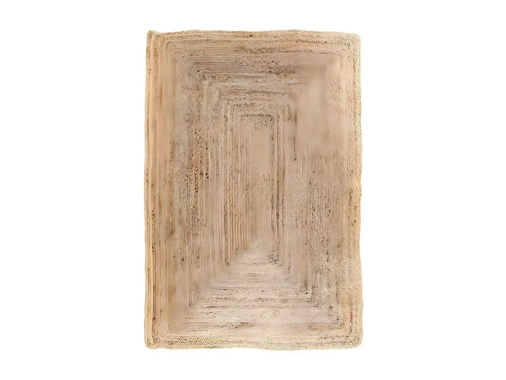 Tapis de Salon Rectangulaire Bombay, Marron, 90x60x1 cm, EPIKASA