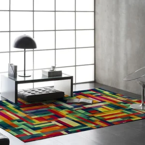 Veelkleurig vloerkleed van Rodier Cromis 80x150 cm