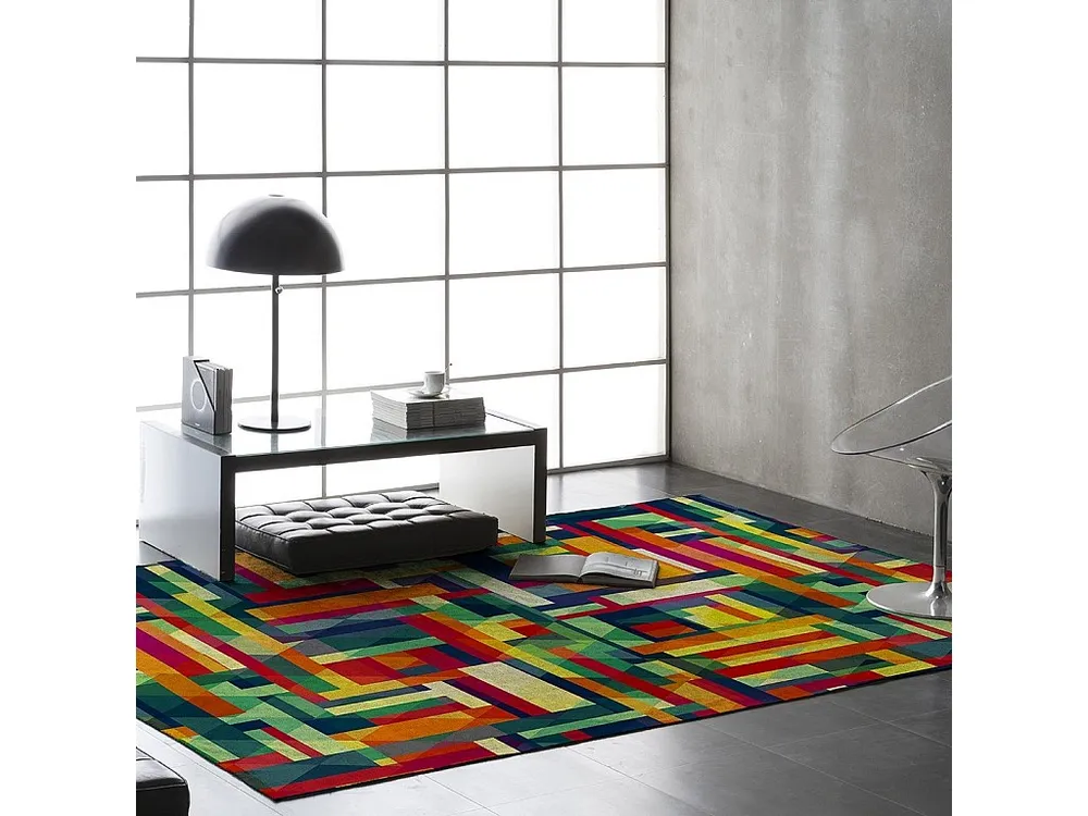 Veelkleurig vloerkleed van Rodier Cromis 80x150 cm