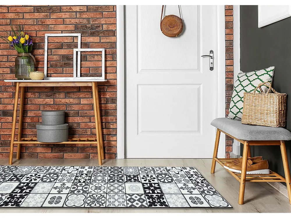 Vloerbekleding met natuurrubber bekleed 80cm AZULEJO PATCHWORK, lissabon teg 80x120 cm
