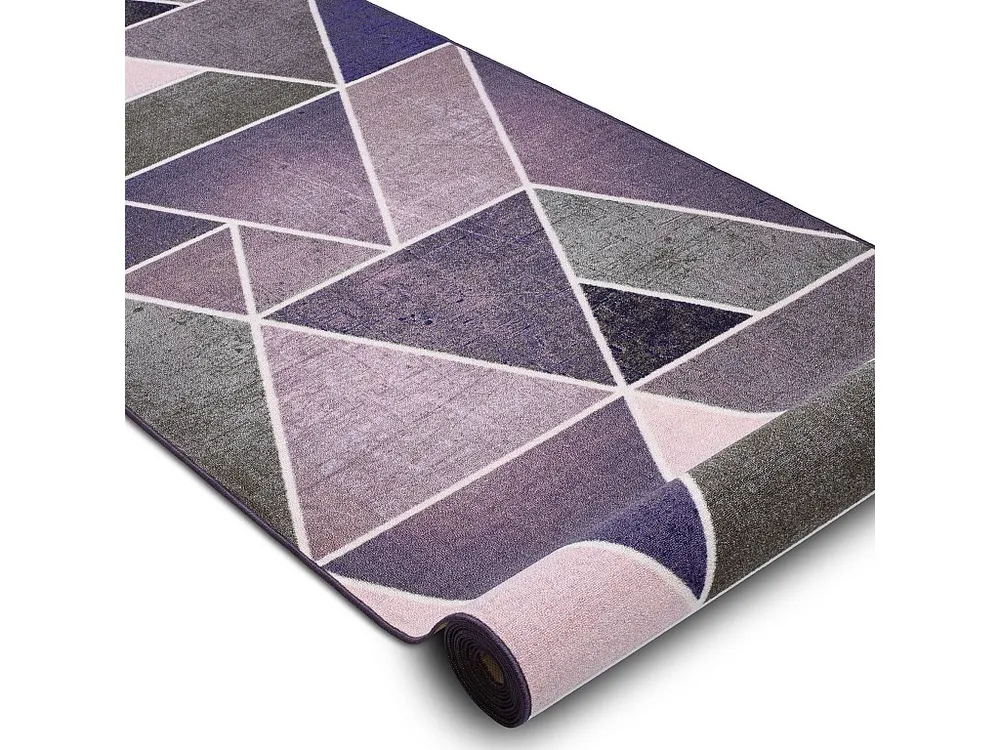 Vloerbekleding met rubberen bekleed Drieho guma paars 110x280 cm