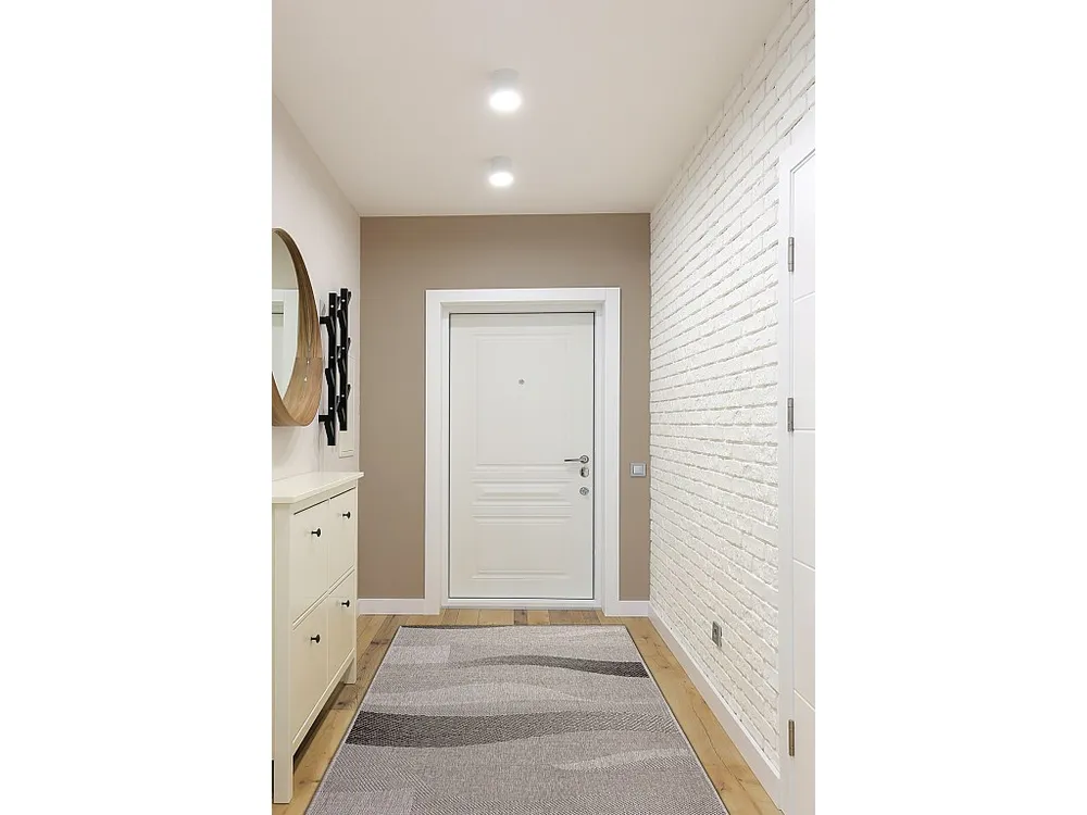 Vloerbekleding SISAL FLOORLUX patroon 20212 zilver / ZWART 120x510 cm
