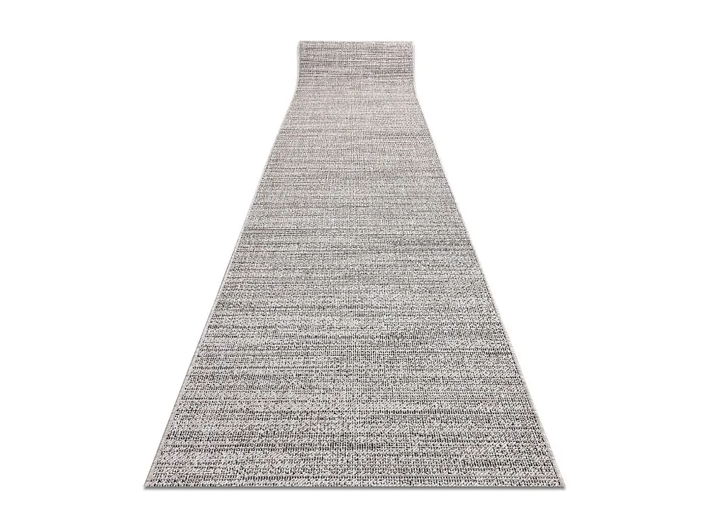 Vloerbekleding SISAL FLOORLUX patroon 20389 zilver / zwart 120x420 cm