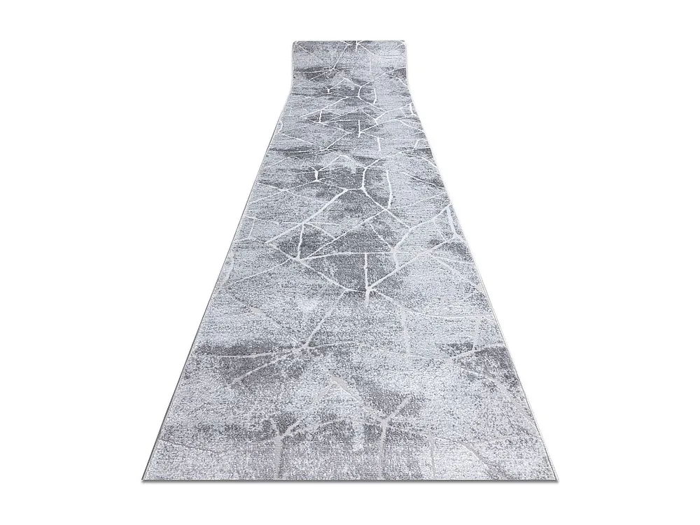 Vloerbekleding Structureel MEFE 2783 marmeren , twee poolhoogte , grij 60x180 cm