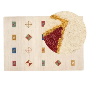 Vloerkleed gabbeh natuurtint 160 x 230 cm MISINLI