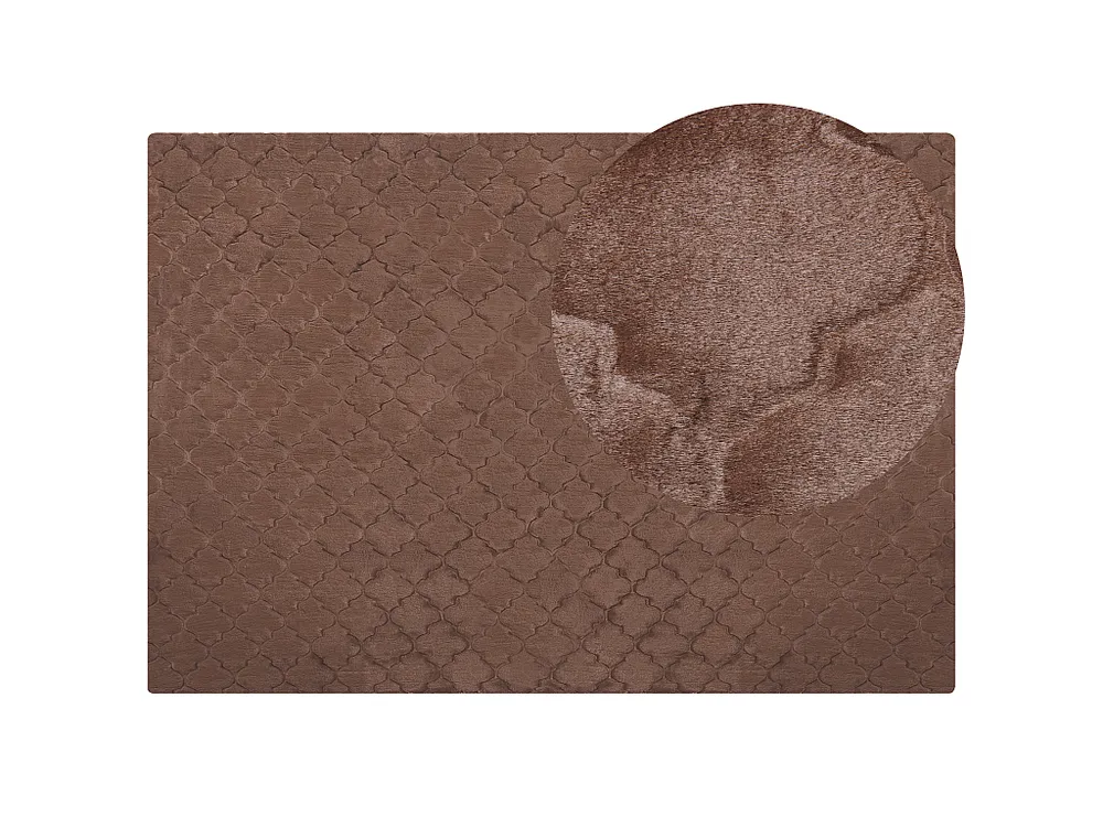 Vloerkleed kunstbont bruin 160 x 230 cm GHARO