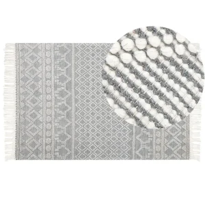 Vloerkleed wol beige/grijs 200 x 300 SOLHAN