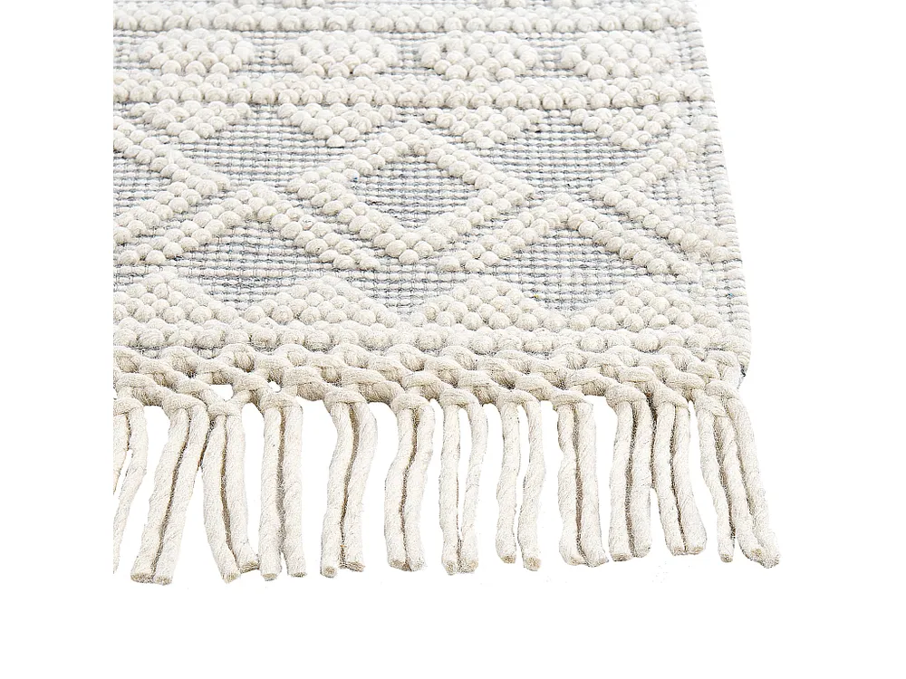 Vloerkleed wol beige/grijs 200 x 300 SOLHAN