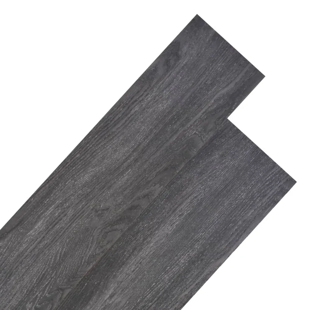 Vloerplanken niet-zelfklevend 5,26 m² 2 mm VINYL zwart en wit