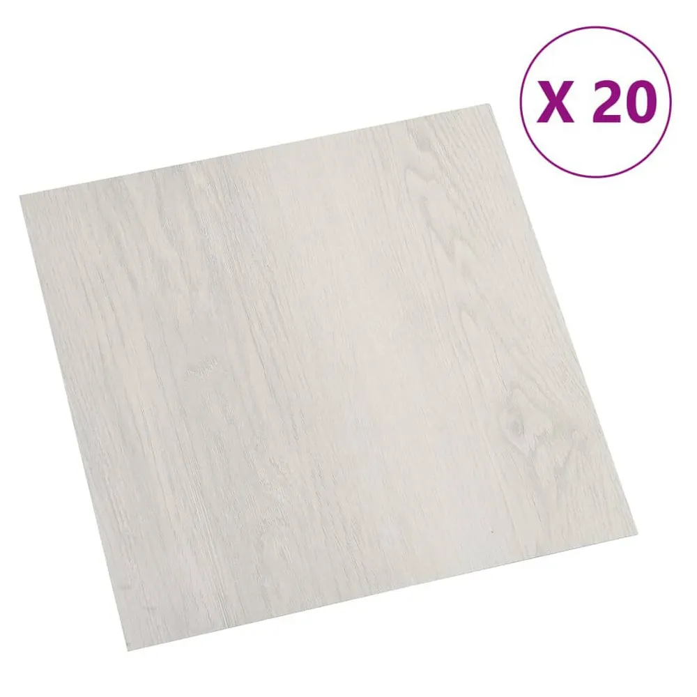 Vloerplanken 20 st zelfklevend 1,86 m² VINYL beige