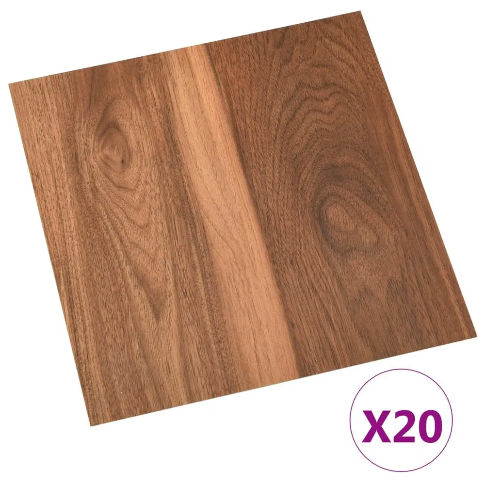 Vloerplanken 20 st zelfklevend 1,86 m² VINYL bruin