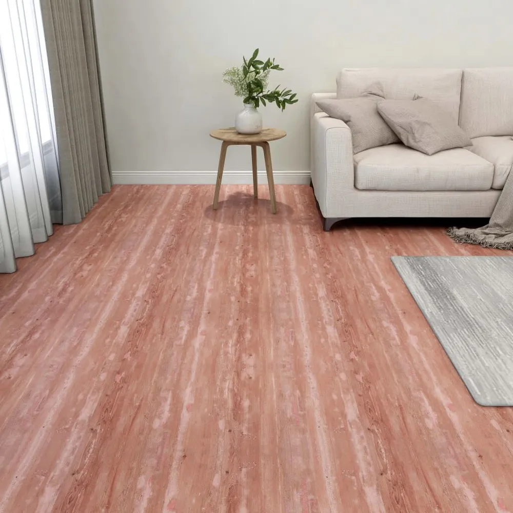 Vloerplanken 20 st zelfklevend 1,86 m² VINYL rood