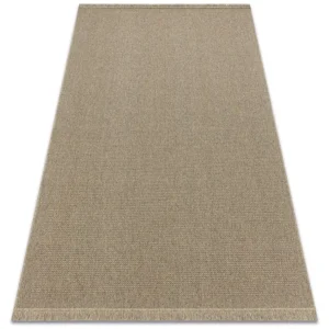 Wollen tapijt VILLA 8986/69500 Enkele kleur SIZAL, platgeweven diepzwart 120x170 cm