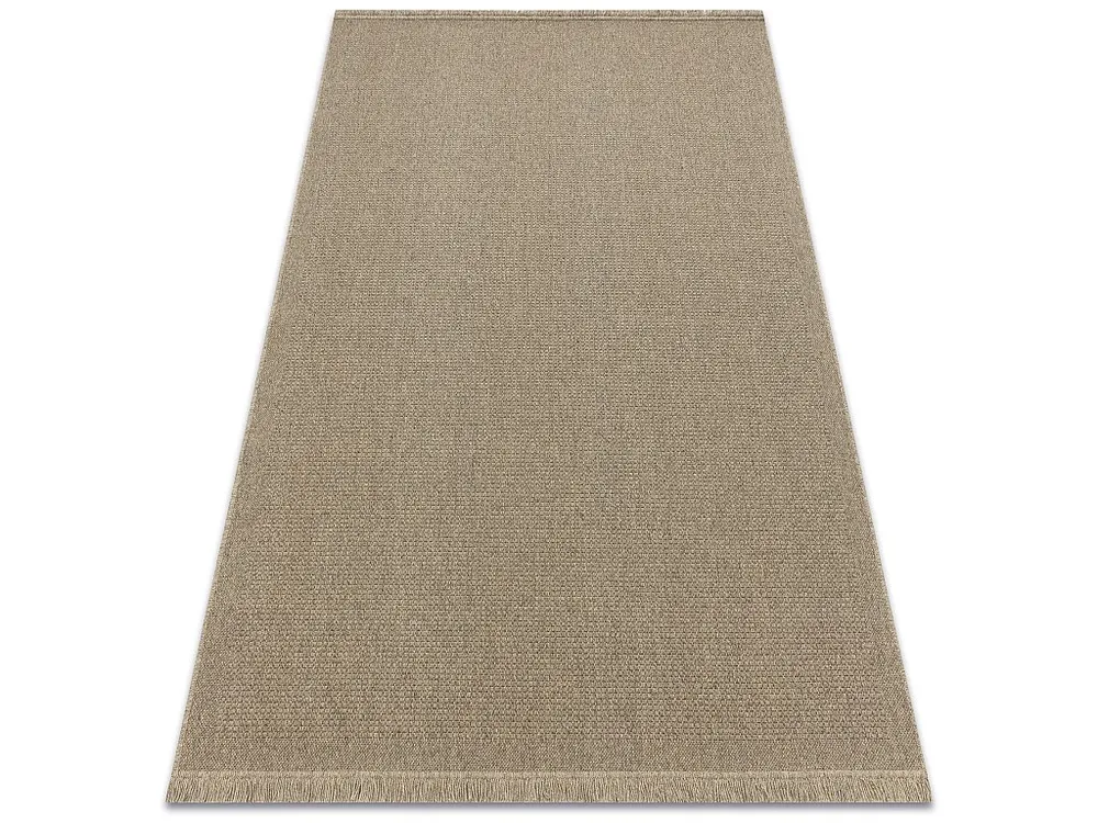 Wollen tapijt VILLA 8986/69500 Enkele kleur SIZAL, platgeweven diepzwart 120x170 cm