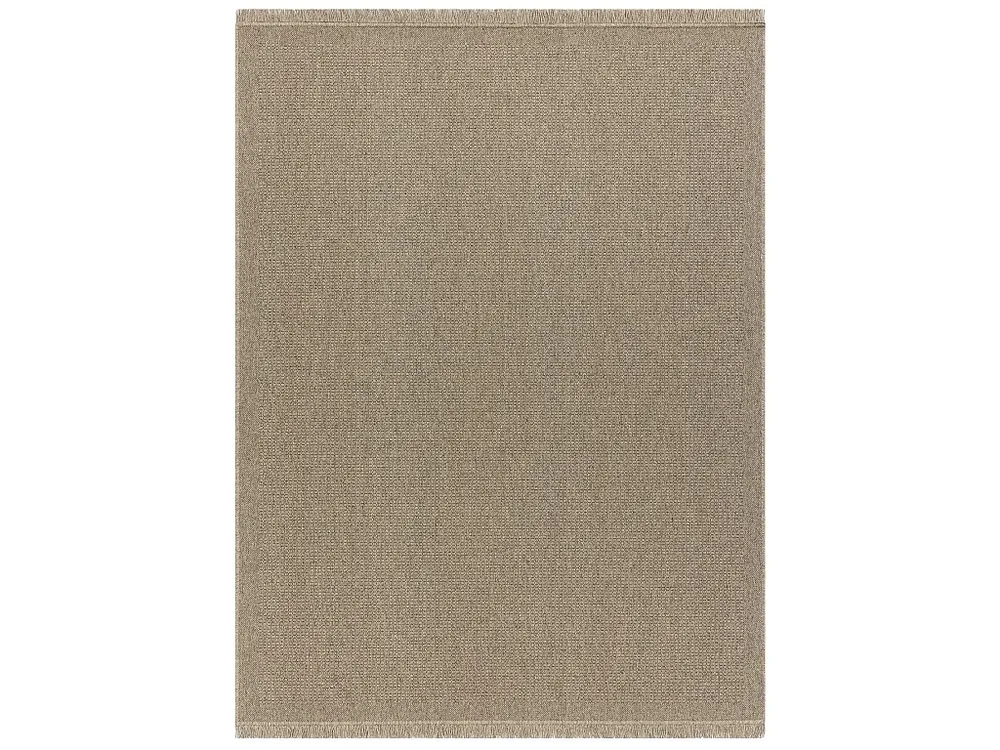 Wollen tapijt VILLA 8986/69500 Enkele kleur SIZAL, platgeweven diepzwart 120x170 cm