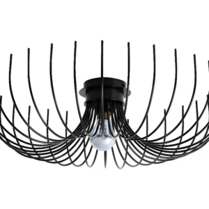Carrara Plafondlamp, Zwart, 56 x 56 x 16 cm, EPIKASA - Incl. Garantie