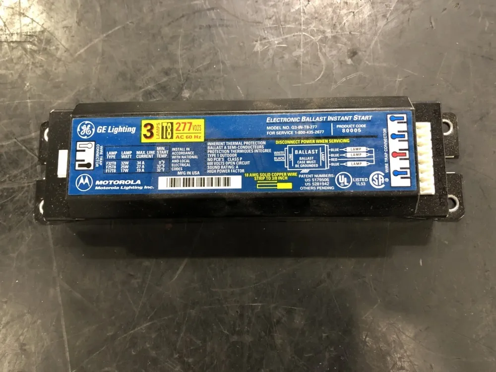 Electronic Ballast G3--T8-277 3 Lamps T8 277 Volts AC 60Hz - Incl. Garantie