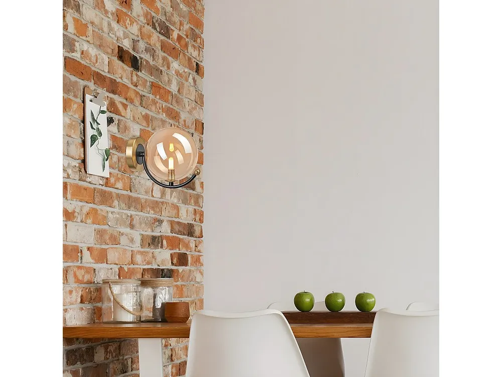 Energiezuinige LED Applique Georgia, Or, 14,5x12x20 cm, EPIKASA