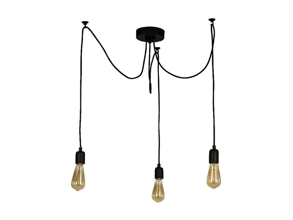 Gecertificeerd IP44 Andria Hanglamp, Zwart, 180 x 180 x 93 cm, EPIKASA