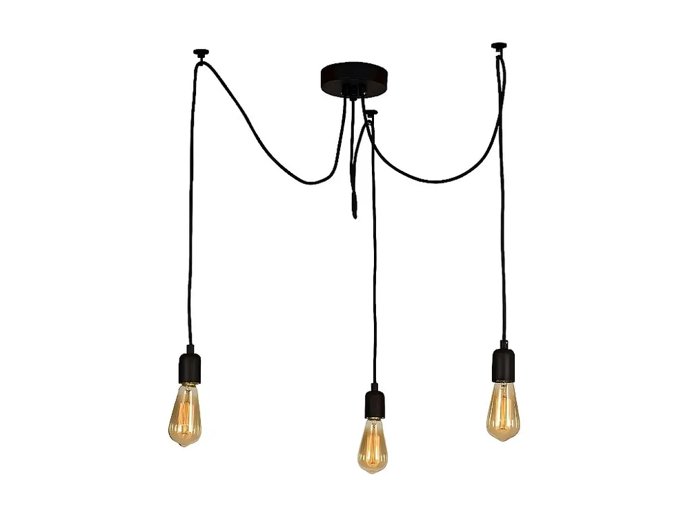 Gecertificeerd IP44 Andria Hanglamp, Zwart, 180 x 180 x 93 cm, EPIKASA