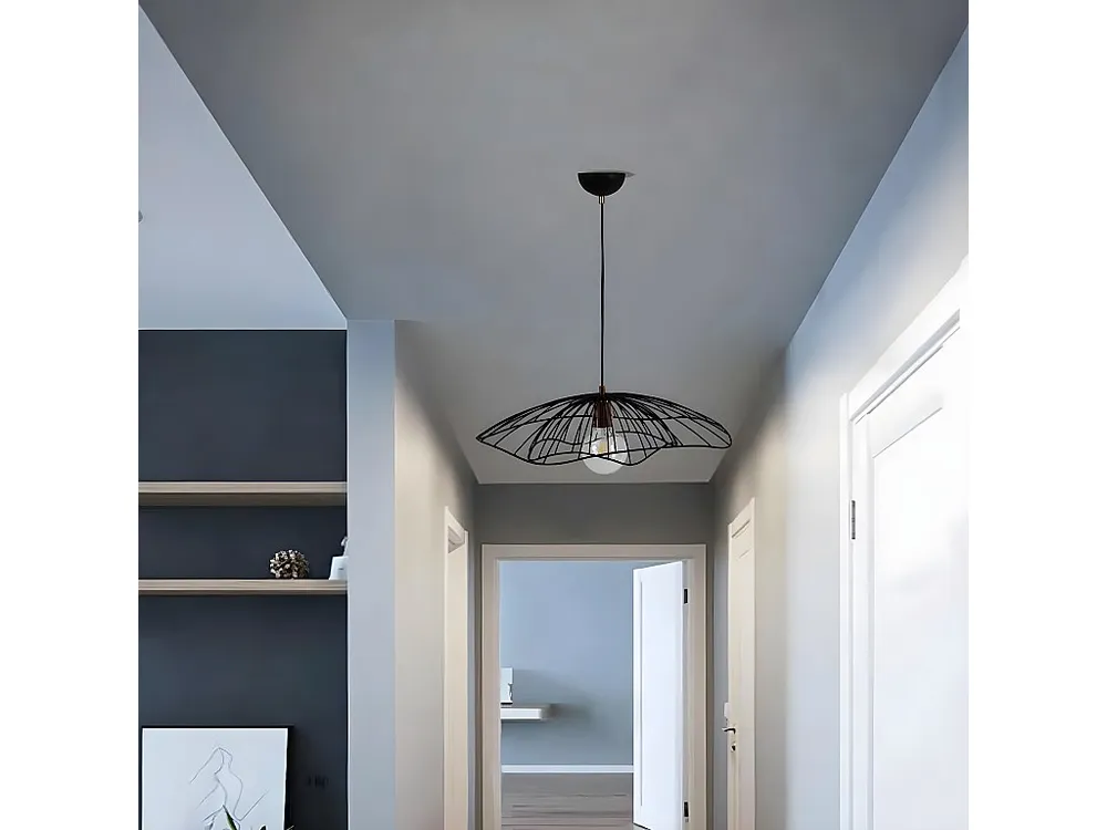 Gecertificeerd IP44 Venezia Hanglamp, Zwart, 55 x 55 x 80 cm, EPIKASA